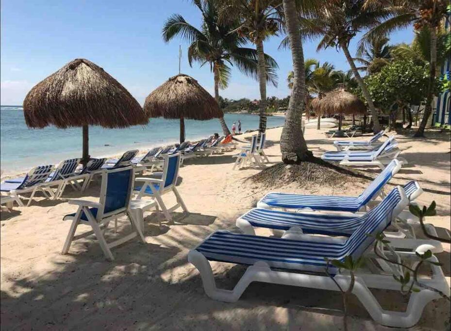 Beachfront Akumal Half Moon Bay Exterior photo